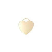 GF 14x12mm Heart Charm