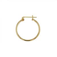 GF 12x1.3mm Round Click Hoop Earring