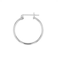 SS 20x1.3mm Round Click Hoop Earring