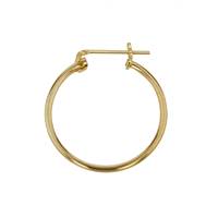 GF 24x1.3mm Round Click Hoop Earring