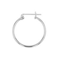 SS 24x1.3mm Round Click Hoop Earring