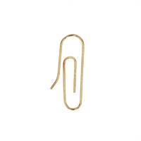 14KY 25x6mm Paper Clip Earwire Earring