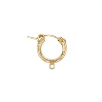 GF 12x2mm Hoop Flex Earring With 1 RIng