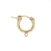 GF 13x2mm Hoop Flex Earring With 1 RIng