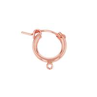 R- GF 13x2mm Hoop Flex Earring With 1 RIng