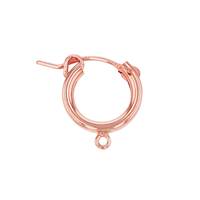 R- GF 15x2mm Hoop Flex Earring With 1 RIng