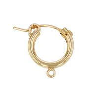 GF 18x2mm Hoop Flex Earring With 1 RIng