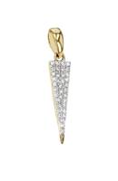 14KY 17x4mm 36dia0.11cts Diamond Triangle Pendant