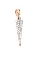 14KR 17x4mm 36dia0.11cts Diamond Triangle Pendant