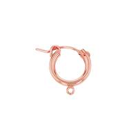 R- GF 12x2mm Hoop Flex Earring With 1 RIng