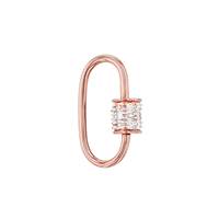 14KR 13x7mm 12dia.04cts Diamond Carabiner Clasp