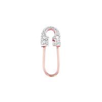 14KR 20x6mm 4dia.01cts Diamond Safety Pin