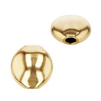 Gold Filled 19.2mmx9.7mm Lentil Shaped Bead