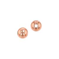 14KR 3mm Medium Weight Plain Bead With 1.2mm Hole