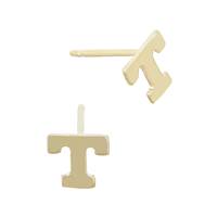 GF 5.6MM Block Style Letter T Stud Earring