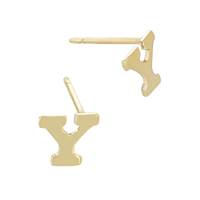 GF 5.6MM Block Style Letter Y Stud Earring