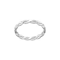 SS Size6 2.4mm Thick Woven Ring