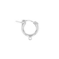 SS 12x2mm Hoop Flex Earring With One Ring