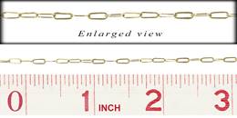 18KY 2.0mm Chain Width Flat Elongated Chain