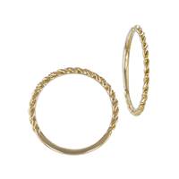 14KY Size5 1.40mm Half Twist Wire Ring