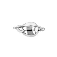 14KW 11x18mm Bean Shaped Bead Clasp