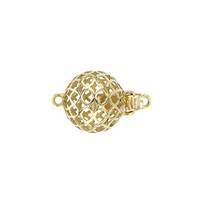 14KY 8mm Filigree Ball Clasp