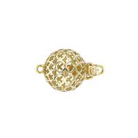 14KY 8mm Filigree Ball Clasp