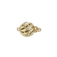 14KY 6mm Spiral Ball Clasp
