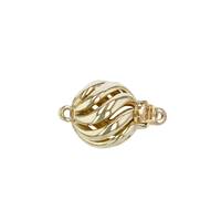 14KY 8mm Spiral Ball Clasp