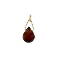 14KY 6x4mm Garnet Drop Charm January Birthstone
