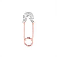 14KR 21x6mm Diamond Star Outline Safety Pin