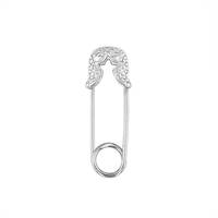 14KW 21x6mm Diamond Star Outline Safety Pin