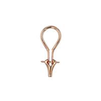 18KR 9X22mm Large Earring Omega Clip