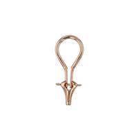 18KR 9X22mm Large Earring Omega Clip