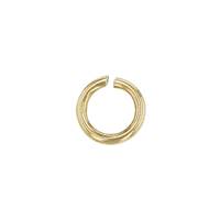 14KY 4mm Open Jump Ring 0.5mm Thick