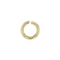 14KY 4mm Open Jump Ring 0.5mm Thick