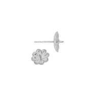 14KW 5.5mm Cup Scallop Pearl Earring Stud