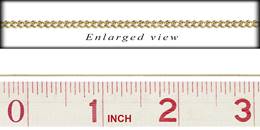14KY 0.75mm Chain Width Curb Chain