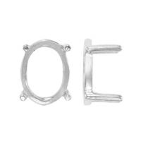 14KW 23x17mm 4 Prong Light Oval Single Wire Setting