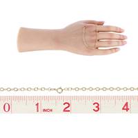 14KY 16 Inches 2.9mm Chain Width Starburst Cable Chain