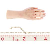 14KY 16 Plus 2 Inches 2.9mm Chain Width Starburst Cable Chain
