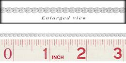 SS 2.4mm Chain Width Wheat Chain