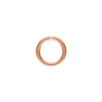 14KR 6mm Rose Gold Open Jump Ring 0.76mm Thick