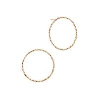GF 25mm Textured Round Stud Earring