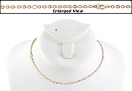 14KY 16 Plus 2Inches 2mm Chain Width Flat Cable Chain Necklace