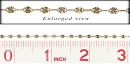GF 2.5mm Chain Width Starburst Oval Chain