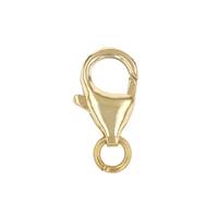 18KY 11.9mm Oval Trigger Clasp With Open Jumpring