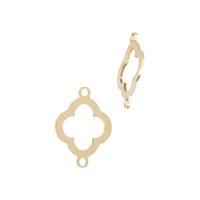 GF 10X13.6MM Clover Outline Connector