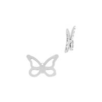 SS 7.5X5.7MM Butterfly Outline Charm