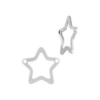 SS 13.4X12.9MM Star Outline Connector